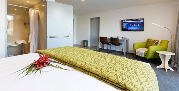 spacious studio unit with access facilities