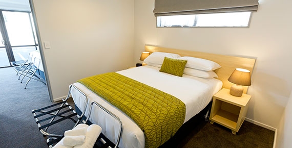 queen-size bed in the second bedroom