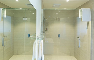 private luxury bathrooms in every unit